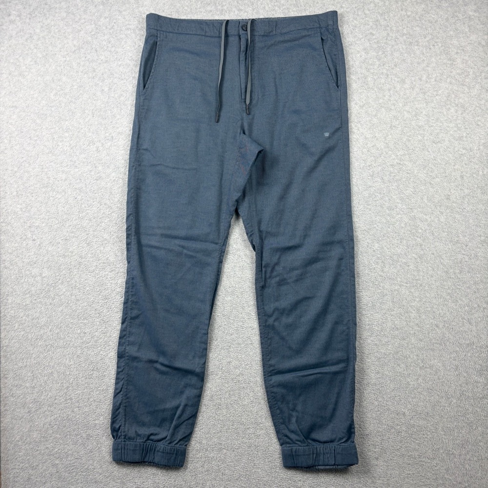 Mack Weldon Mens Jogger Pants Mens XL Blue Stretch Cotton Casual Lounge